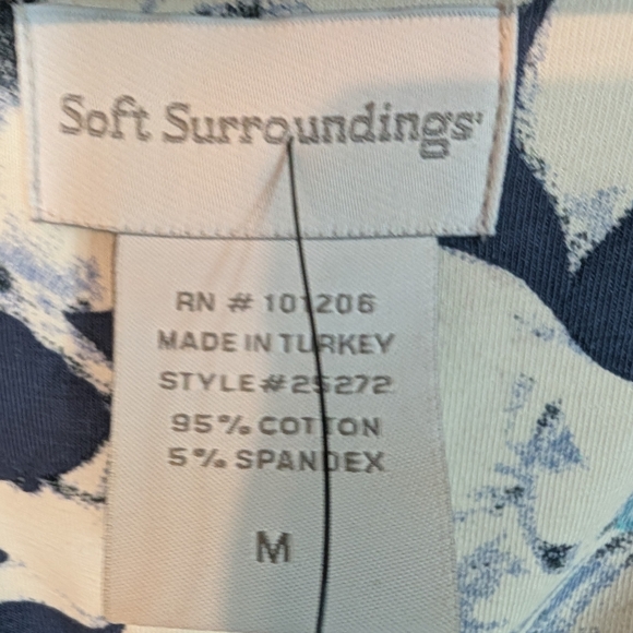 Soft Surroundings Faux Wrap Floral Dress Sz. Medium - Picture 6 of 10